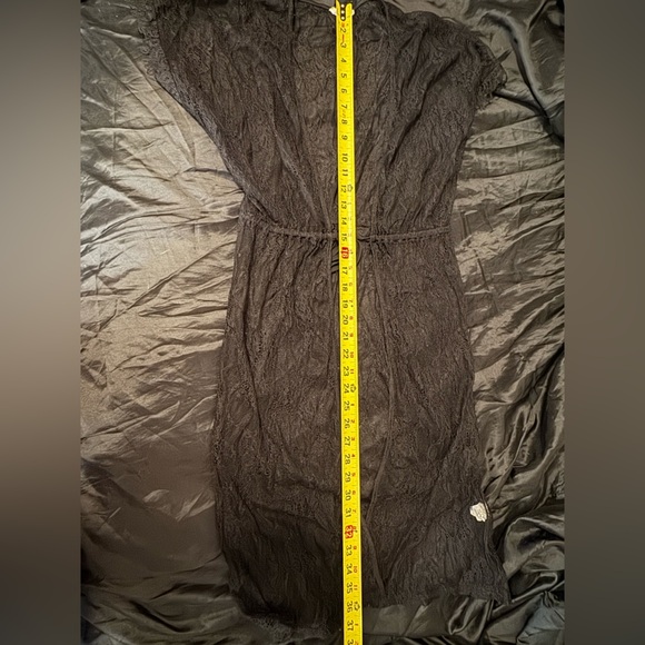 Duets Lace Midi Maxi Beach Cover Up Boho Kimono Black Sz‎ M - Picture 10 of 10